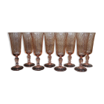 8 fltes  champagne rosaline luminarc