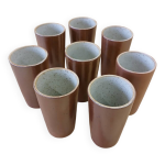 8 mugs / tasses en grès vernisse 8 mugs / tasses en grès vernisse