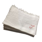 8 serviettes de toilette nid d abeille avec monogramme 8 serviettes de toilette nid d abeille avec monogramme