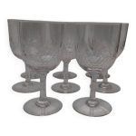 8 verres en cristal baccarat mod�le richelieu