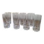 8 verre en cristal de svres  orangeade