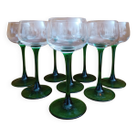 8 verres  vin blanc d'alsace