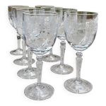 8 verres  vin cristal d arques