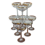 9 coupes  champagne cristal