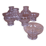 9 coupes  champagne vintage grav 1950