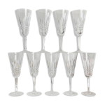 9 fltes cristal cisel franais