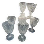 9 verres � vin baccarat mod�le armagnac