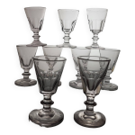 9 verres à vin style caton / baccarat xixeme 9 verres à vin style caton / baccarat xixeme