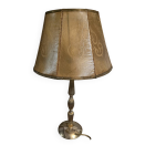 Abat jour ancien en peau