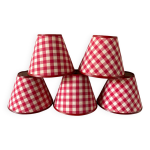 Abat - jours carreaux vichy vintage Abat - jours carreaux vichy vintage