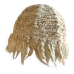 Abat jour en laine beige