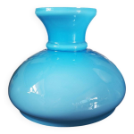 Abat jour en opaline bleu ciel
