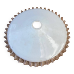 Abat - jour en opaline  bord ondul