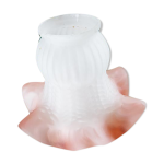 Abat - jour opaline juponne rose