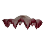 Abat - jour en opaline violette