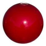 Abat jour / plafonnier globe opaline rouge annes 70