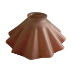 Abat jour pliss en verre dpoli