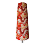 Abat - jour rsonance h87 d35 d25 - tissu vintage 1970's