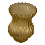 Abat jour en verre jaune ann�es 50 tbe