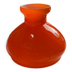 Abat - jour verre orange style vintage