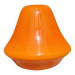 Abat jour en verre orange vintage