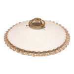 Abat - jour vintage pour suspension en opaline blanche Abat - jour vintage pour suspension en opaline blanche