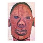 Abdelkrim tajiouti (né en 1970) - technique mixte sur papier signée Abdelkrim tajiouti (né en 1970) - technique mixte sur papier signée