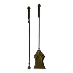 Accessoires de chemine anciens en laiton