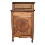 Accueil / magnifique confiturier xviii (r�gence) en noyer massif. rare.