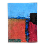 Acrylique sur toile art abstrait petit tableau contemporain