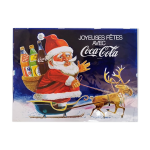 Affiche coca cola originale de 1972 pre nol vintage bonnes ftes 120x80 cm