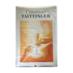Affiche  l'instant taittinger champagne  118x174cm 1985
