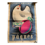 Affiche de la loterie nationale  tranche de pques