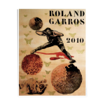 Affiche officielle roland garros 2010 par malini nalini Affiche officielle roland garros 2010 par malini nalini