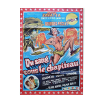 Affiche originale 1957 du sang sous le chapiteau achile zavatta cirque georges pclet