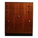 Alfred hendrickx pour belform commode zebrano, ann�es 1960