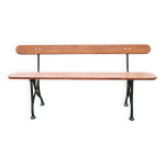 Ancien banc de jardin en fonte et bois