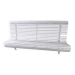 Ancien banc de jardin avec pieds en mtal et lattes en bois
