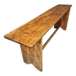 Ancien banc de table d'appoint en bois meuble tv rural 40 x 200 cm