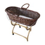 Ancien berceau bb osier tress