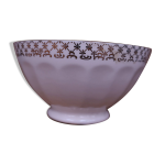 Ancien bol en porcelaine ctel blanc avec frise dore