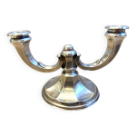 Ancien bougeoir chandelier allemagne 1930 art dco wilhelm wolff plaqu argent