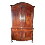 Ancien buffet 2 corps merisier massif