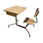 Ancien bureau pupitre évolutif enfant metal Ancien bureau pupitre évolutif enfant metal