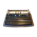 Ancien calendrier perptuel de bureau vintage socle cuir