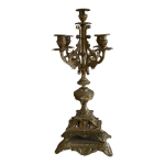 Ancien chandelier baroque en bronze Ancien chandelier baroque en bronze