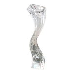 Ancien chandelier bougeoir 1, 3 kg cristal de bohème ancien verre antique Ancien chandelier bougeoir 1, 3 kg cristal de bohème ancien verre antique