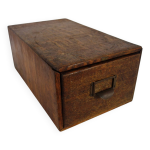 Ancien classeur en bois d'administration d�but xx�me