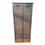 Ancien classeur a rideaux double en chêne, 196×87cms de h Ancien classeur a rideaux double en chêne, 196×87cms de h