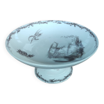 Ancien compotier coupe  fruits terre de fer hb & cie / spia